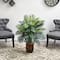 3.16ft. Areca Plant with Decorative Red Planter